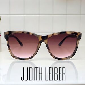 🌟 Judith Liber PEACE Cats Eye Sand and Tortoise Sunglasses